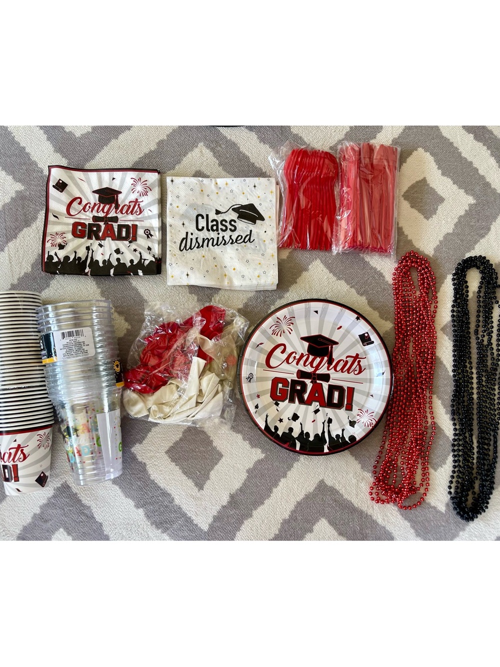 Graduation Party Supplies Kit – Red